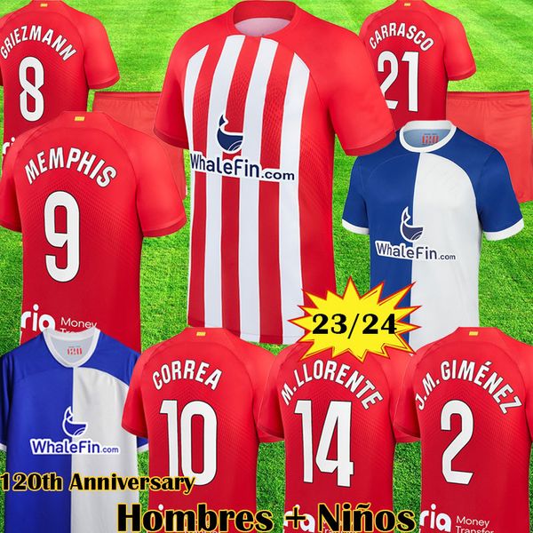 23 24 atletico soccer jerseys 120 year anniversary memphis madrids 2023 2024 carrasco correa 120th camiseta de futbol herrera llorente a mad, Black;yellow
23 24 atletico soccer jerseys 120 year anniversary memphis madrids 2023 2024 carrasco correa 120th camiseta de futbol herrera llorente a mad, Black;yellow