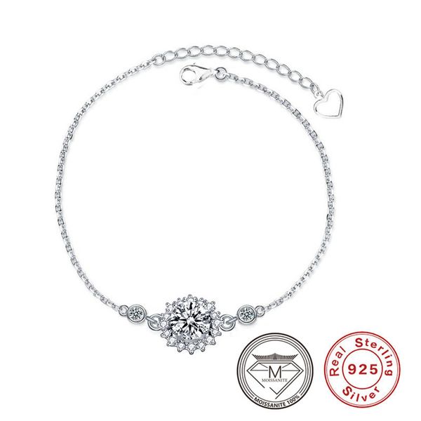 925 sterling silver 1ct moissanite sunflower bracelet chain for women luxury lab diamond wrist bracelets jewelry, Black
925 sterling silver 1ct moissanite sunflower bracelet chain for women luxury lab diamond wrist bracelets jewelry, Black