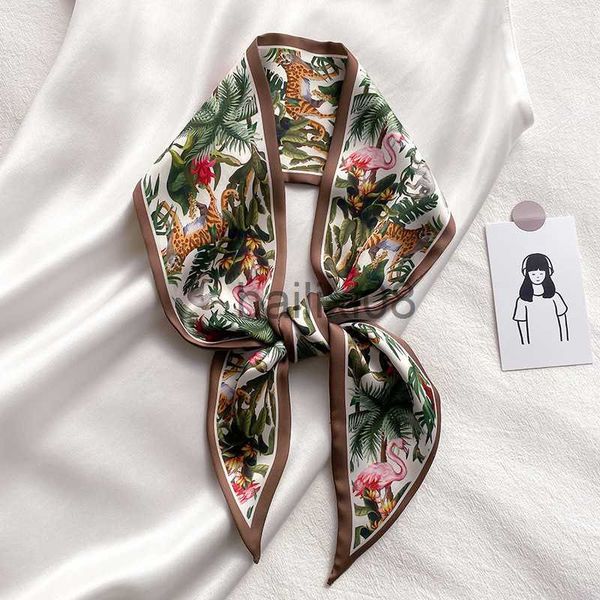 scarves leopard flamingo print silk long scarf women luxury hairband narrow scarves small neckerchief summer headband ribbons female j230703, Blue;gray
scarves leopard flamingo print silk long scarf women luxury hairband narrow scarves small neckerchief summer headband ribbons female j230703, Blue;gray