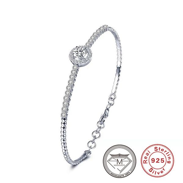 925 sterling silver vs1 d color moissanite bangle bracelets pass diamond test bracelet women's fine jewelry, wedding engagement party j, Black
925 sterling silver vs1 d color moissanite bangle bracelets pass diamond test bracelet women's fine jewelry, wedding engagement party j, Black