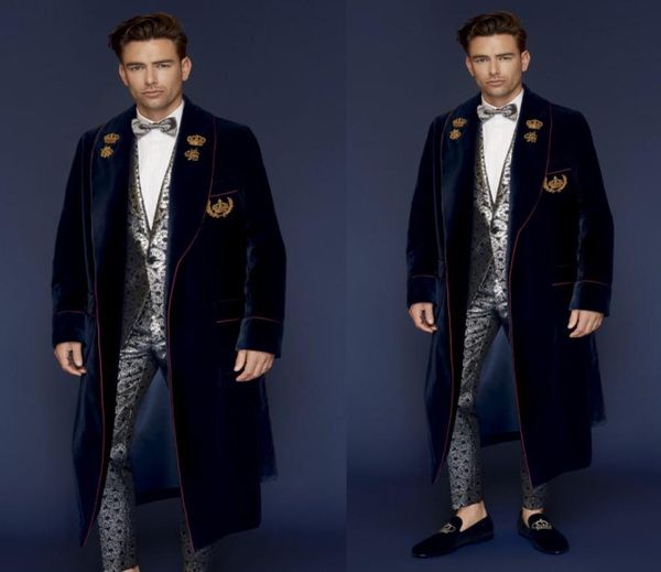 winter new design mens navy velvet fabric overcoats shawl lapel outdoor ankle length coats windproof warm outwear for male4260641, Black;gray
winter new design mens navy velvet fabric overcoats shawl lapel outdoor ankle length coats windproof warm outwear for male4260641, Black;gray