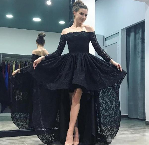 simple black hilo prom dresses off shoulder long sleeves evening dress lace front short back long formal party gown custom m1776695
simple black hilo prom dresses off shoulder long sleeves evening dress lace front short back long formal party gown custom m1776695