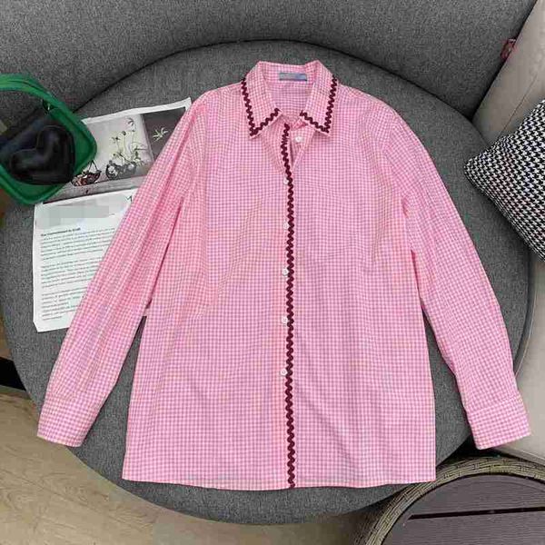 women's blouses & shirts designer age reducing sweet girl style pink plaid wavy lace long sleeve shirt loose casual contrast color tren, White
women's blouses & shirts designer age reducing sweet girl style pink plaid wavy lace long sleeve shirt loose casual contrast color tren, White