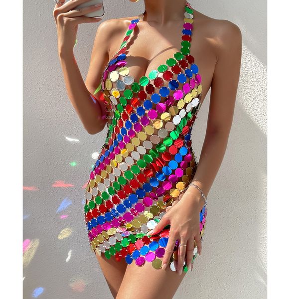 navel bell button rings ingesight.z women acrylic rainbow disc sequins body chain dress hollow out sequins nightclub party halloween bra ski, Silver
navel bell button rings ingesight.z women acrylic rainbow disc sequins body chain dress hollow out sequins nightclub party halloween bra ski, Silver
