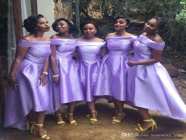 light purple bridesmaid dresses spring summer wear off the shoulder high low cocktail party dress satin wedding guest gown c2612851, Blue;red
light purple bridesmaid dresses spring summer wear off the shoulder high low cocktail party dress satin wedding guest gown c2612851, Blue;red