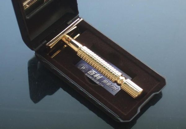 baili double edge safety razor golden safety razor alloy razor come with box 1 setlot new1063178
baili double edge safety razor golden safety razor alloy razor come with box 1 setlot new1063178