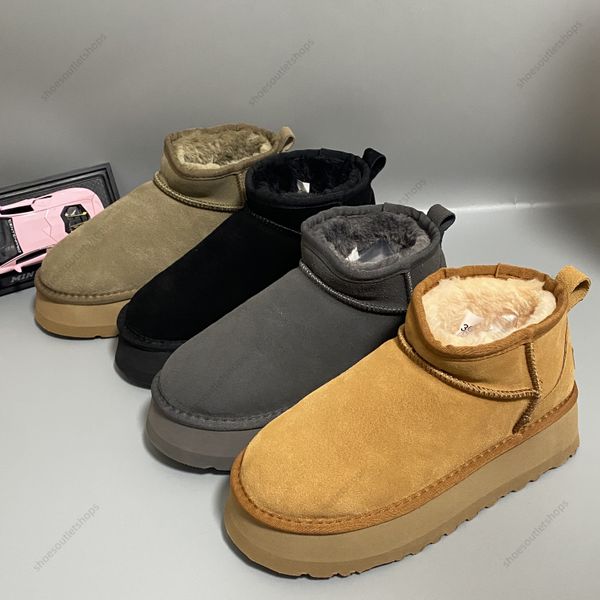 women winter ultra mini boot designer australian platform boots for men shearling real leather warm ankle fur booties 54mini shoe ankle boot, Black
women winter ultra mini boot designer australian platform boots for men shearling real leather warm ankle fur booties 54mini shoe ankle boot, Black