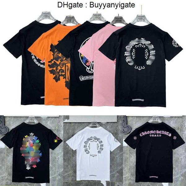 designer mens womens t shirts summer loose horseshoe cross print brand ch letters clothing t-shirt classic luxurys tee casual pure cotton wo, White;black
designer mens womens t shirts summer loose horseshoe cross print brand ch letters clothing t-shirt classic luxurys tee casual pure cotton wo, White;black