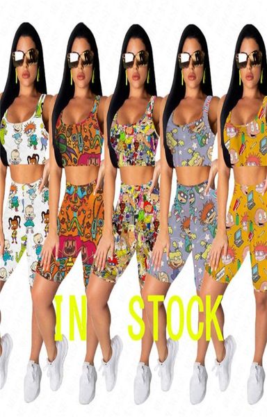 biker shorts set women cartoon printing two pieces tracksuit summer outfits oneck crop vest tshirt short pants sports s7648408, Blue
biker shorts set women cartoon printing two pieces tracksuit summer outfits oneck crop vest tshirt short pants sports s7648408, Blue