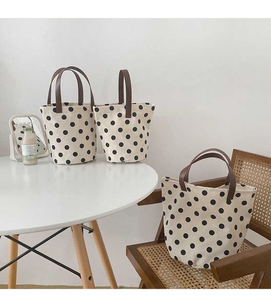 ins french polka dot shoulder bag simple and versatile canvas bucket bag for work rice bag handheld mommy bag
ins french polka dot shoulder bag simple and versatile canvas bucket bag for work rice bag handheld mommy bag