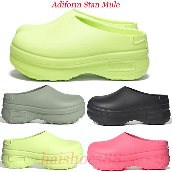 fashion sandals adiform stan mule men women shoes core blacklucid lemon slippers sandal womens shoe with box, Black
fashion sandals adiform stan mule men women shoes core blacklucid lemon slippers sandal womens shoe with box, Black