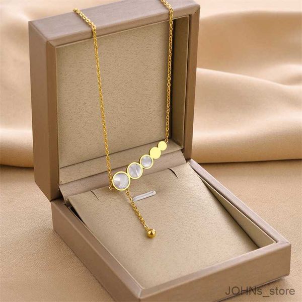 pendant gold disc stainless steel pendant necklace women's chain jewelry r230703, Silver
pendant gold disc stainless steel pendant necklace women's chain jewelry r230703, Silver