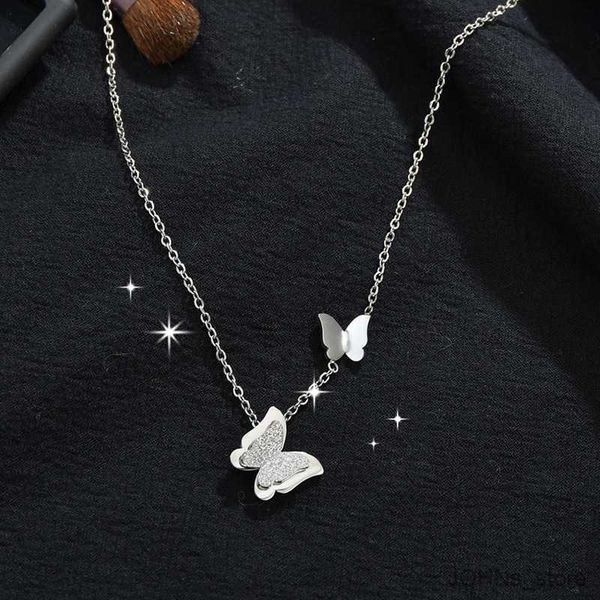 pendant and classic cute butterfly necklace fashion light luxury personality animal exquisite chain r230829, Silver
pendant and classic cute butterfly necklace fashion light luxury personality animal exquisite chain r230829, Silver
