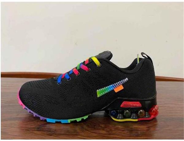 2023 new airmaxx cushion shoes shox reax run white black rainbow joint flywire running shoe for men and women breathable shock absorbing sne
2023 new airmaxx cushion shoes shox reax run white black rainbow joint flywire running shoe for men and women breathable shock absorbing sne