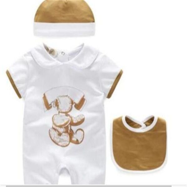 summer baby rompers cartoon infant girls boys short sleeve jumpsuits +cap +bib cotton cute kids toddler baby clothes set, Blue
summer baby rompers cartoon infant girls boys short sleeve jumpsuits +cap +bib cotton cute kids toddler baby clothes set, Blue