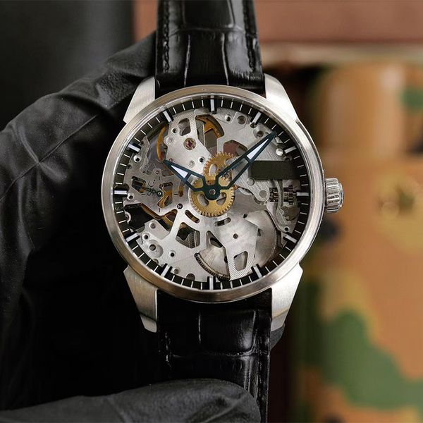 men automatic watches 42mm mechanical movement watch fashion business wristwatch montre de luxe gift for man, Slivery;brown
men automatic watches 42mm mechanical movement watch fashion business wristwatch montre de luxe gift for man, Slivery;brown