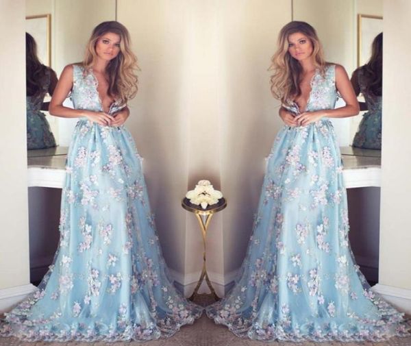 floral appliqueed long prom dresses deep v neck sleeveless light sky blue formal party dresses 2017 floor length celebrity ev4985831, Black
floral appliqueed long prom dresses deep v neck sleeveless light sky blue formal party dresses 2017 floor length celebrity ev4985831, Black