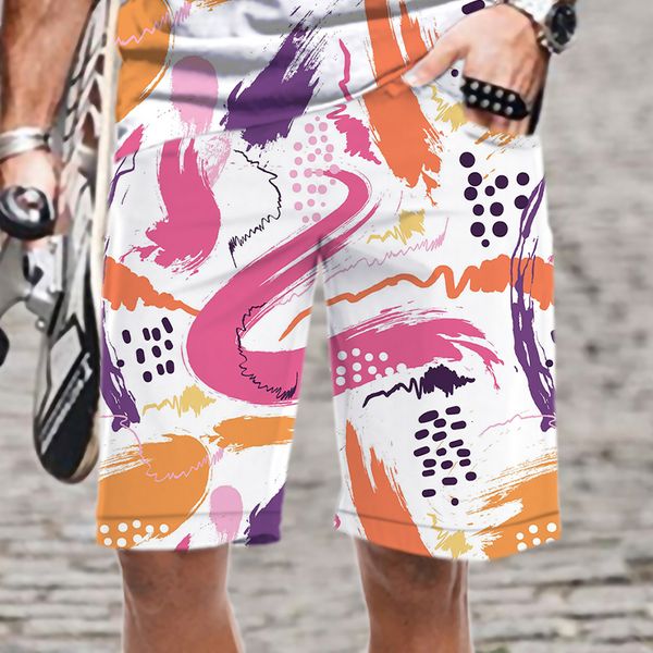 men's shorts summer abstract graffiti painting series 3d printed men swimwear mens beach board briefs swim 230703, White;black
men's shorts summer abstract graffiti painting series 3d printed men swimwear mens beach board briefs swim 230703, White;black