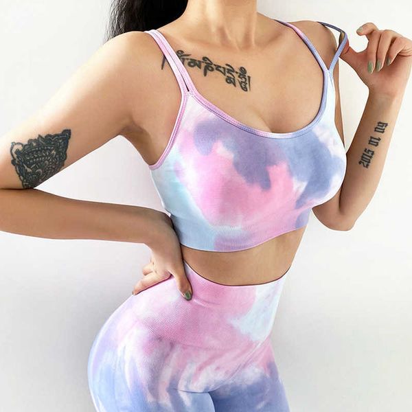 yoga outfits new yoga suit seamless tie dye sports suit high waist hip fitness pants double shoulder bra shorts with beautiful back, White;red
yoga outfits new yoga suit seamless tie dye sports suit high waist hip fitness pants double shoulder bra shorts with beautiful back, White;red