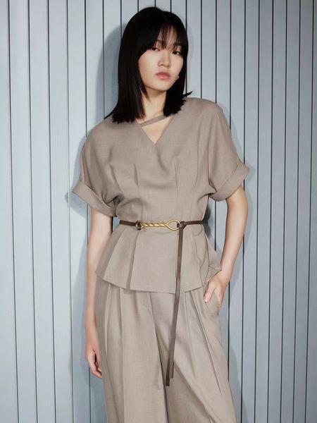 super quality designer women's clothing imitation hemp texture color fabric wrinkled waist skinny straightness and wide leg pants with, White
super quality designer women's clothing imitation hemp texture color fabric wrinkled waist skinny straightness and wide leg pants with, White