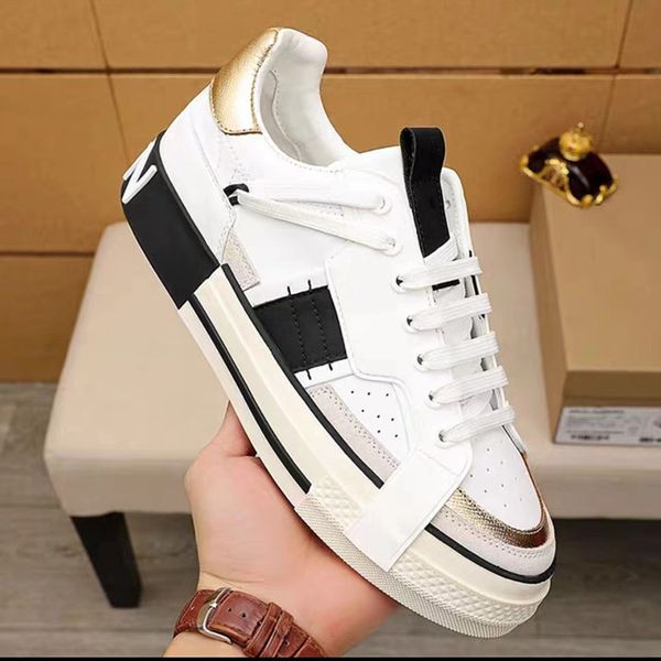 foreign trade genuine leather board shoes, men's light luxury fashion brand color matching small white shoes, comfortable soft soles, w, Black
foreign trade genuine leather board shoes, men's light luxury fashion brand color matching small white shoes, comfortable soft soles, w, Black