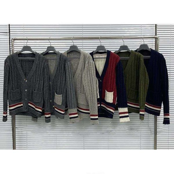 tb thom sweaters fashion brand rwb design solid patchwork men sweater cardigan female vintage comfortable knit sweaters, White;black
tb thom sweaters fashion brand rwb design solid patchwork men sweater cardigan female vintage comfortable knit sweaters, White;black