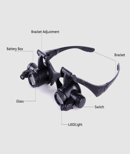 1x glasses type magnifying glass 10x 15x 20x 25x eye jewelry watch repair magnifier glasses with 2 led lights new loupe microscope7144377
1x glasses type magnifying glass 10x 15x 20x 25x eye jewelry watch repair magnifier glasses with 2 led lights new loupe microscope7144377