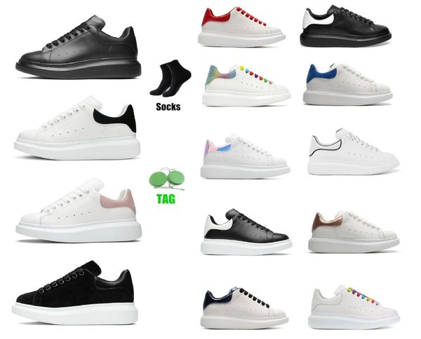 Image of Designer Woman shoe Leather Lace Up Men Fashion Platform Oversized Sneakers White Black mens womens Luxury velvet suede Casual Shoes Chaussures de Espadrilles 35-45