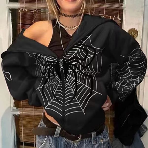 men s hoodies sweatshirt y2k spider web zipper up hoodie black loose fit long sleeve gothic graphic print jacket harajuku punk coat 230701
men s hoodies sweatshirt y2k spider web zipper up hoodie black loose fit long sleeve gothic graphic print jacket harajuku punk coat 230701