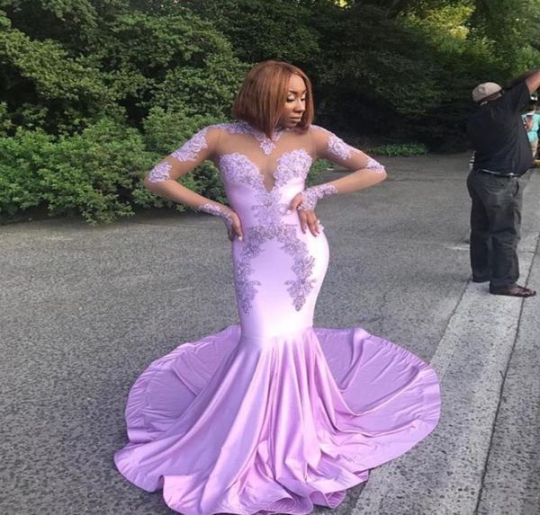 light purple mermaid prom dresses 2018 new long sleeve sweep strain illusion high neck formal evening dress party gowns custom mad3000492, Black
light purple mermaid prom dresses 2018 new long sleeve sweep strain illusion high neck formal evening dress party gowns custom mad3000492, Black