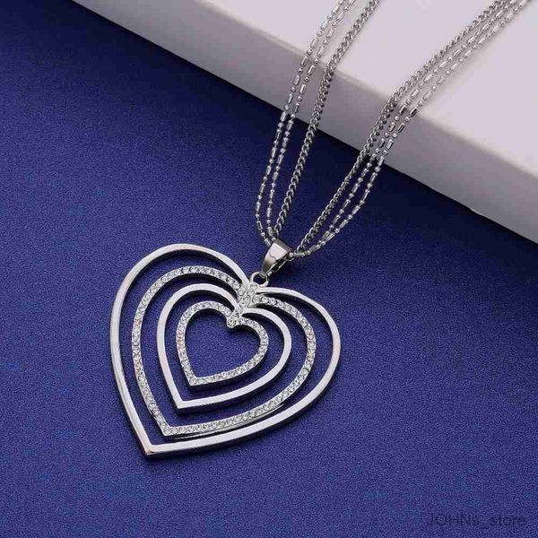 pendant hollow multi hearts pendant for women long layered chain necklace valentine's day gift r230703, Silver
pendant hollow multi hearts pendant for women long layered chain necklace valentine's day gift r230703, Silver