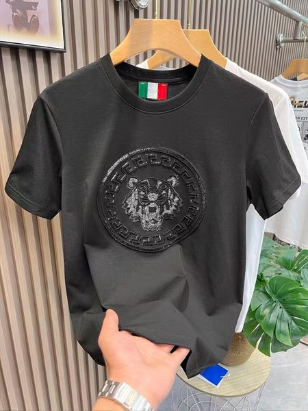summer fashion brand mens t shirt designer embroidered tigerhead short sleeve men tshirt mercerized cotton slim tees white, White;black
summer fashion brand mens t shirt designer embroidered tigerhead short sleeve men tshirt mercerized cotton slim tees white, White;black