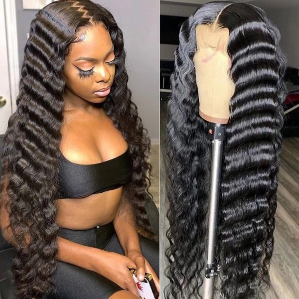 new fashion 26 inch deep wave hd transparent lace frontal wigs for women human hair 13x4 deep wave wig 180 density lace front wig, Black;brown
new fashion 26 inch deep wave hd transparent lace frontal wigs for women human hair 13x4 deep wave wig 180 density lace front wig, Black;brown