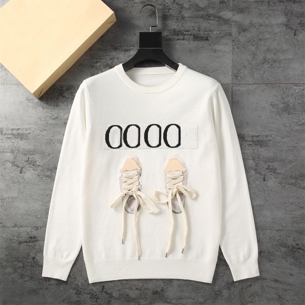 23ss fashion men's designers sweaters women's luxury long sleeve classic multicolor round neck sweatshirt autumn winter keep warm, White;black
23ss fashion men's designers sweaters women's luxury long sleeve classic multicolor round neck sweatshirt autumn winter keep warm, White;black