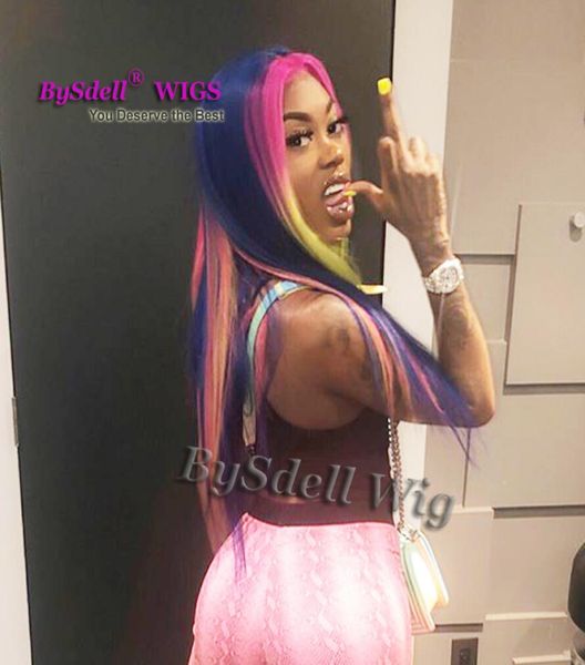web celebrity asiandoll blue highlight mint green purple color hairstyle wig synthetic long straight hair lace front wigs8892435, Black
web celebrity asiandoll blue highlight mint green purple color hairstyle wig synthetic long straight hair lace front wigs8892435, Black