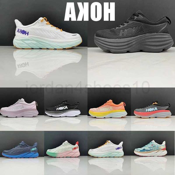 hoka running shoes hokas bondi 8 clifton lifestyle shock absorption mens womens jogging walking sneakers carbon black triple white designer
hoka running shoes hokas bondi 8 clifton lifestyle shock absorption mens womens jogging walking sneakers carbon black triple white designer