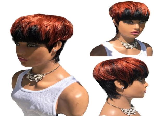 ombre red color short wavy bob pixie cut wig full machine made non lace human hair wigs with bangs for black women1412314, Black;brown
ombre red color short wavy bob pixie cut wig full machine made non lace human hair wigs with bangs for black women1412314, Black;brown