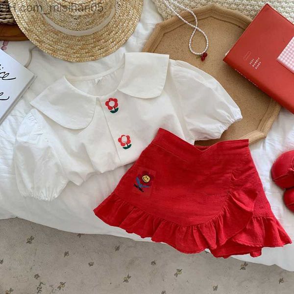 clothing sets clothing sets girls short sleeve blouse shirt and skirt fashion summer flower toddler girl clothes for children z230703, White
clothing sets clothing sets girls short sleeve blouse shirt and skirt fashion summer flower toddler girl clothes for children z230703, White
