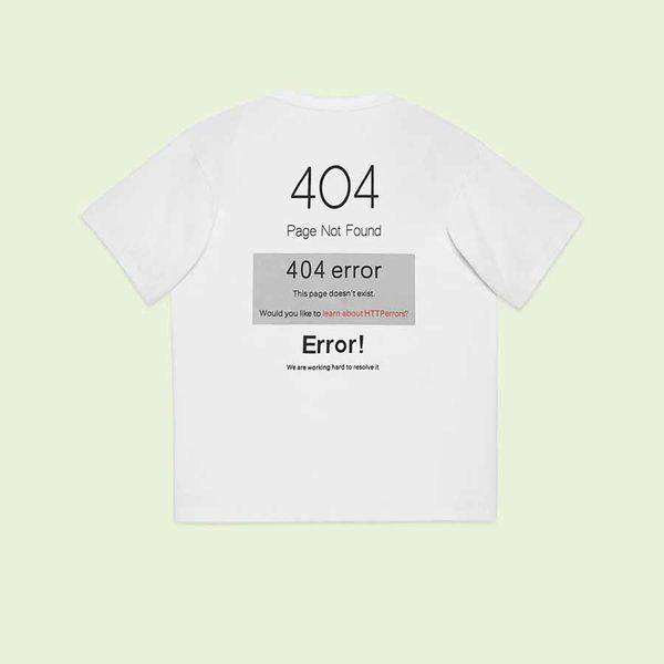 23ss new woman men's t-shirts high end limited classic 404 error page not found letter printing tee summer beach breathable fashion str, White;black
23ss new woman men's t-shirts high end limited classic 404 error page not found letter printing tee summer beach breathable fashion str, White;black