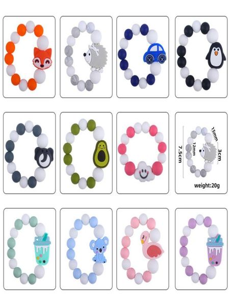 bracelet teether baby infant kids teething ring diy cartoon animal elephant fox unicorn pacifier silicone teethe bead toy3767029
bracelet teether baby infant kids teething ring diy cartoon animal elephant fox unicorn pacifier silicone teethe bead toy3767029