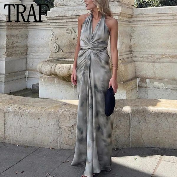 basic casual dresses traf tie dye halter long dres summer backless woman 2023 knot off shoulder sleeveless midi party 230701, Black;gray
basic casual dresses traf tie dye halter long dres summer backless woman 2023 knot off shoulder sleeveless midi party 230701, Black;gray