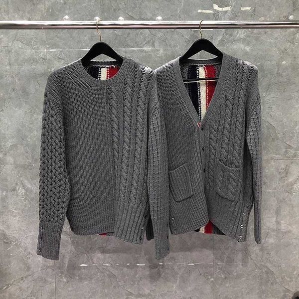 tb thom men's sweaters winter fashion brand sweater male donegal tweed filey stitch center back stripe pullovers cardigan coat, White;black
tb thom men's sweaters winter fashion brand sweater male donegal tweed filey stitch center back stripe pullovers cardigan coat, White;black