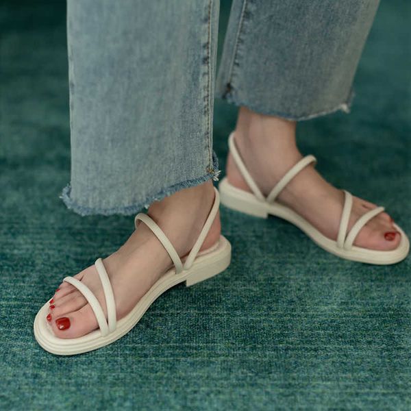 sandals girl fairy style summer new outwear korean versatile network red student women's flat bottom roman 230626, Black
sandals girl fairy style summer new outwear korean versatile network red student women's flat bottom roman 230626, Black