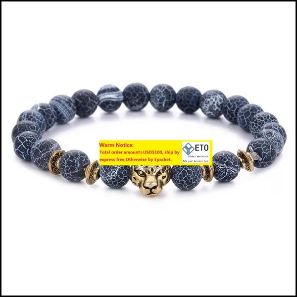 beaded strands bracelets jewelry 8mm black beaded bracelet weathering agate leopard head alloy gold fashion men accessories
beaded strands bracelets jewelry 8mm black beaded bracelet weathering agate leopard head alloy gold fashion men accessories