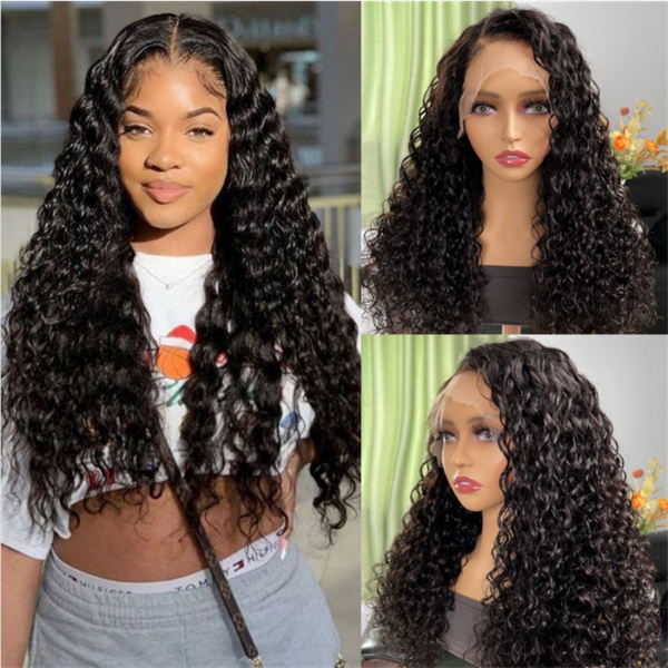 new product elegant long hair 26 inch deep wave hd transparent lace frontal wigs for women human hair 13x4 deep wave lace front wig 180 dens, Black;brown
new product elegant long hair 26 inch deep wave hd transparent lace frontal wigs for women human hair 13x4 deep wave lace front wig 180 dens, Black;brown