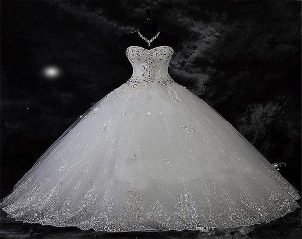 sparkling beading crystal ball gown wedding dresses lace rhinestone plus size robe de mariage bridal vestido de novia1136707, White
sparkling beading crystal ball gown wedding dresses lace rhinestone plus size robe de mariage bridal vestido de novia1136707, White