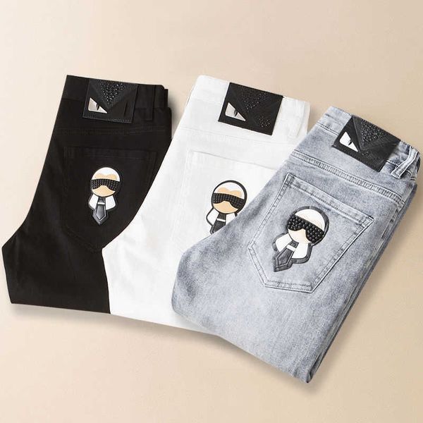 mens jeans luxury brand casual pants karl designer pants men loose fitting straight leg pants fd embroidery sweatpants business trousers, Blue
mens jeans luxury brand casual pants karl designer pants men loose fitting straight leg pants fd embroidery sweatpants business trousers, Blue