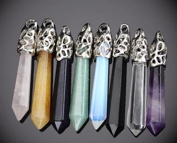 natural amethyst point pendant opal point pendant crystal quartz gemstone healing stone pendulum druzy jewelry gd72, Silver
natural amethyst point pendant opal point pendant crystal quartz gemstone healing stone pendulum druzy jewelry gd72, Silver