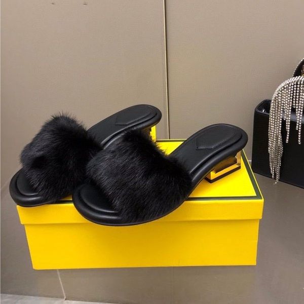 luxury women sandal slipper slide heels women's baguette fur slipper nappa leather mules slide sculptural metal heel open toe chunky he, Black
luxury women sandal slipper slide heels women's baguette fur slipper nappa leather mules slide sculptural metal heel open toe chunky he, Black