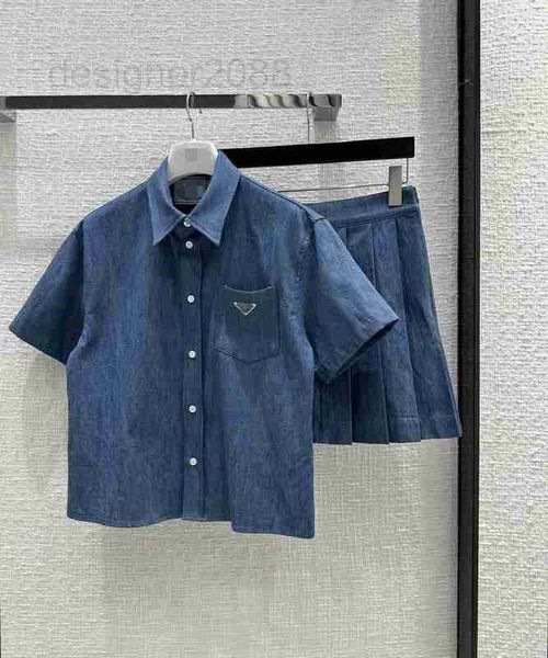two piece dress designer fashion, leisure, age reducing academy girls' light and thin denim set temperament pocket short sleeve shirt+p, White
two piece dress designer fashion, leisure, age reducing academy girls' light and thin denim set temperament pocket short sleeve shirt+p, White